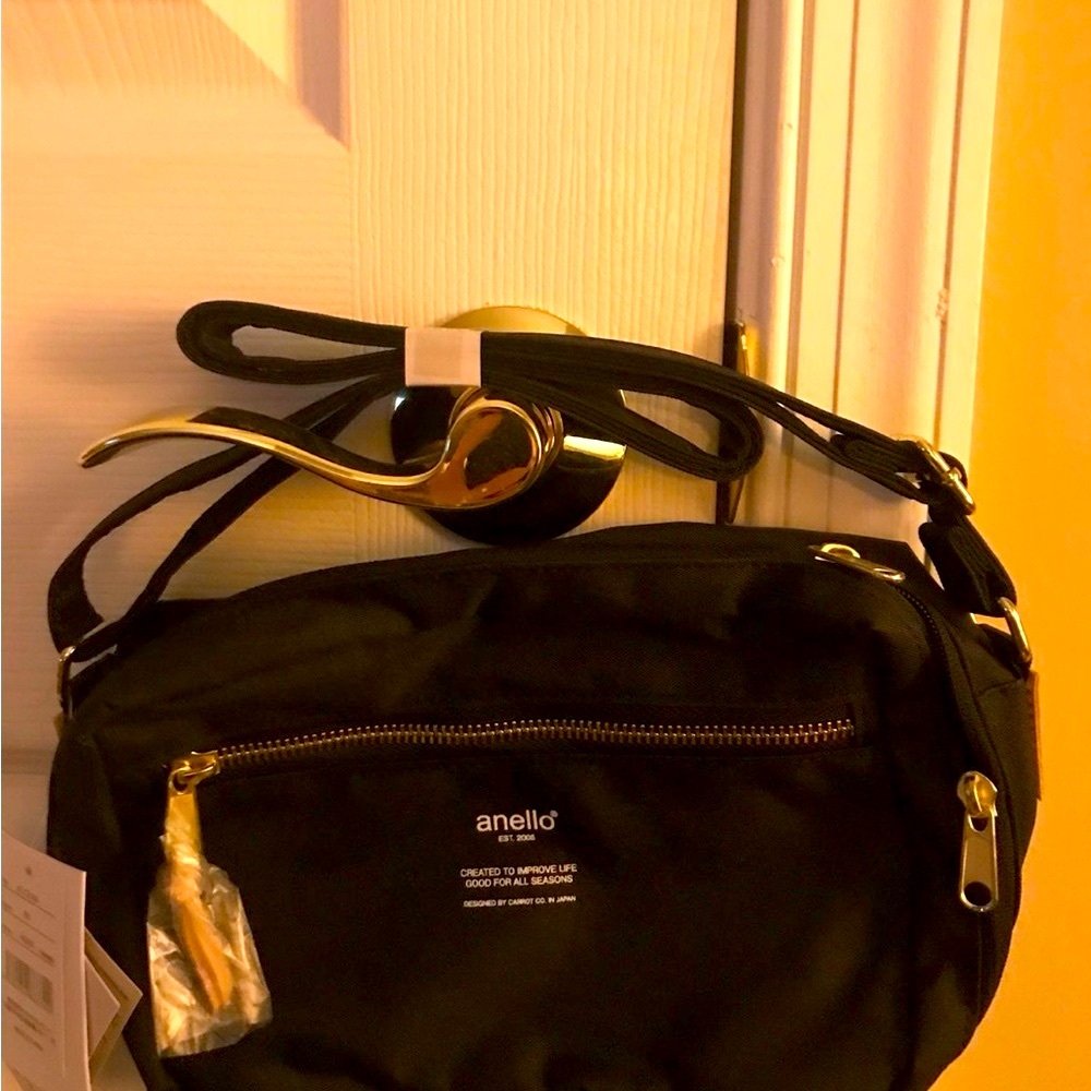 New Japanese Brand - Anello Black Crossbody Bag